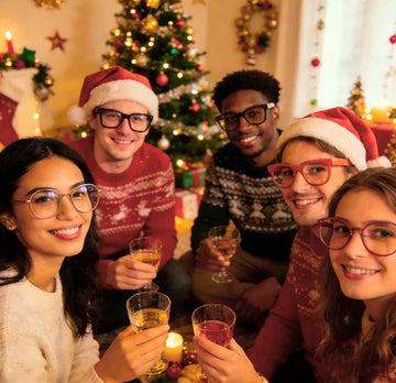 Vier de feestdagen met een kerstbril!